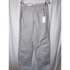 Women's High-Rise Straight Leg Chino Pants- A New Day- Gray